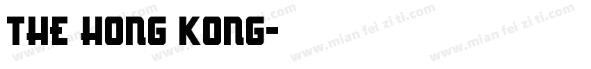 THE HONG KONG字体转换